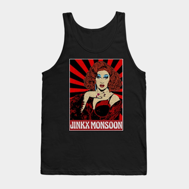 Vintage Jinkx Monsoon  Pop Aart Tank Top by Motor Lipat